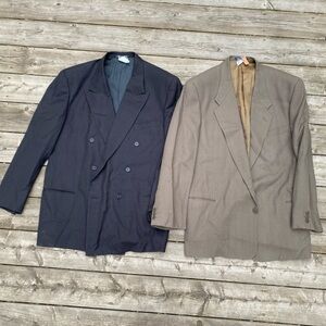 LOT OF 2 Vintage 100% Wool Giorgio Armani Jackets